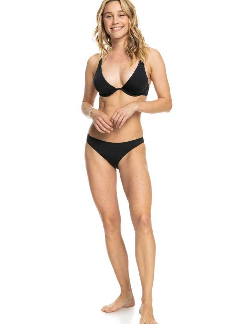 Hauts De Bikini Roxy Beach Classics Underwired Elongated Triangle Femme Noir | 712094XHM