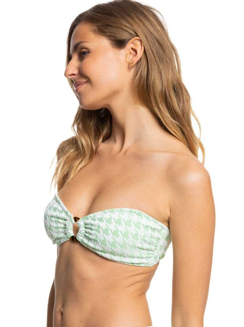 Hauts De Bikini Roxy Check It Bandeau Femme | 023481ZEA