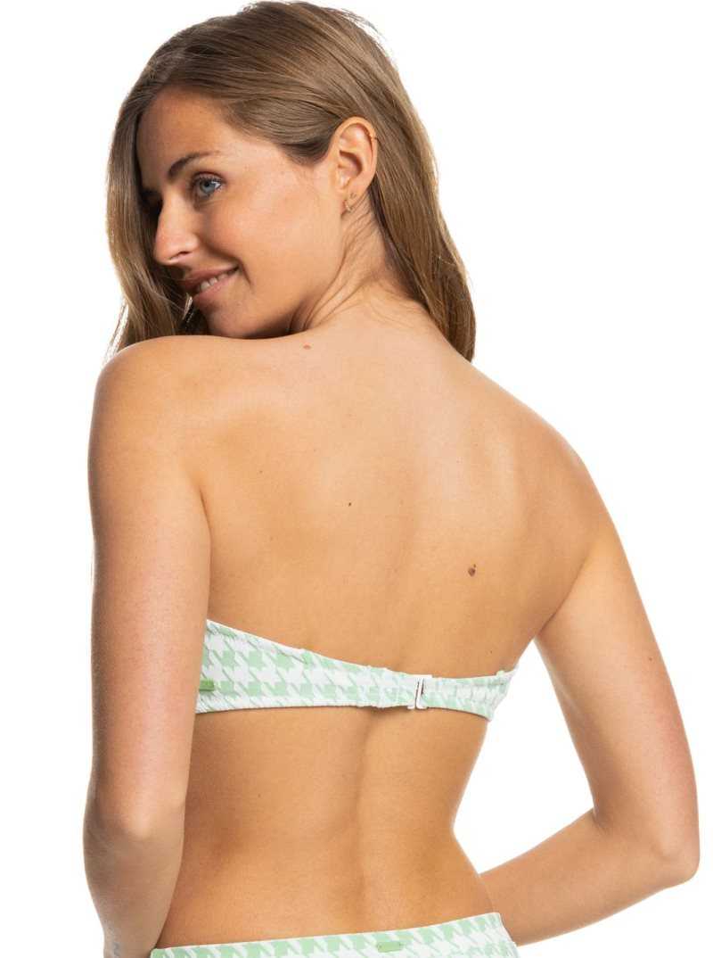 Hauts De Bikini Roxy Check It Bandeau Femme | 023481ZEA