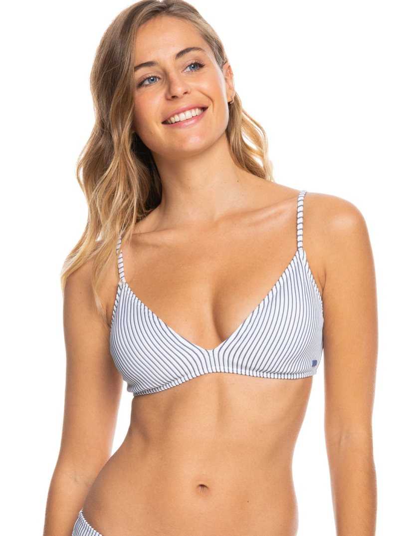 Hauts De Bikini Roxy Coastal Escape Fixed Triangle Femme Bleu | 893021BYK