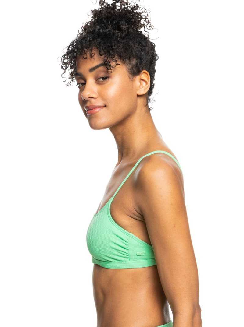 Hauts De Bikini Roxy Color Jam Bralette Femme Vert | 190386MPD