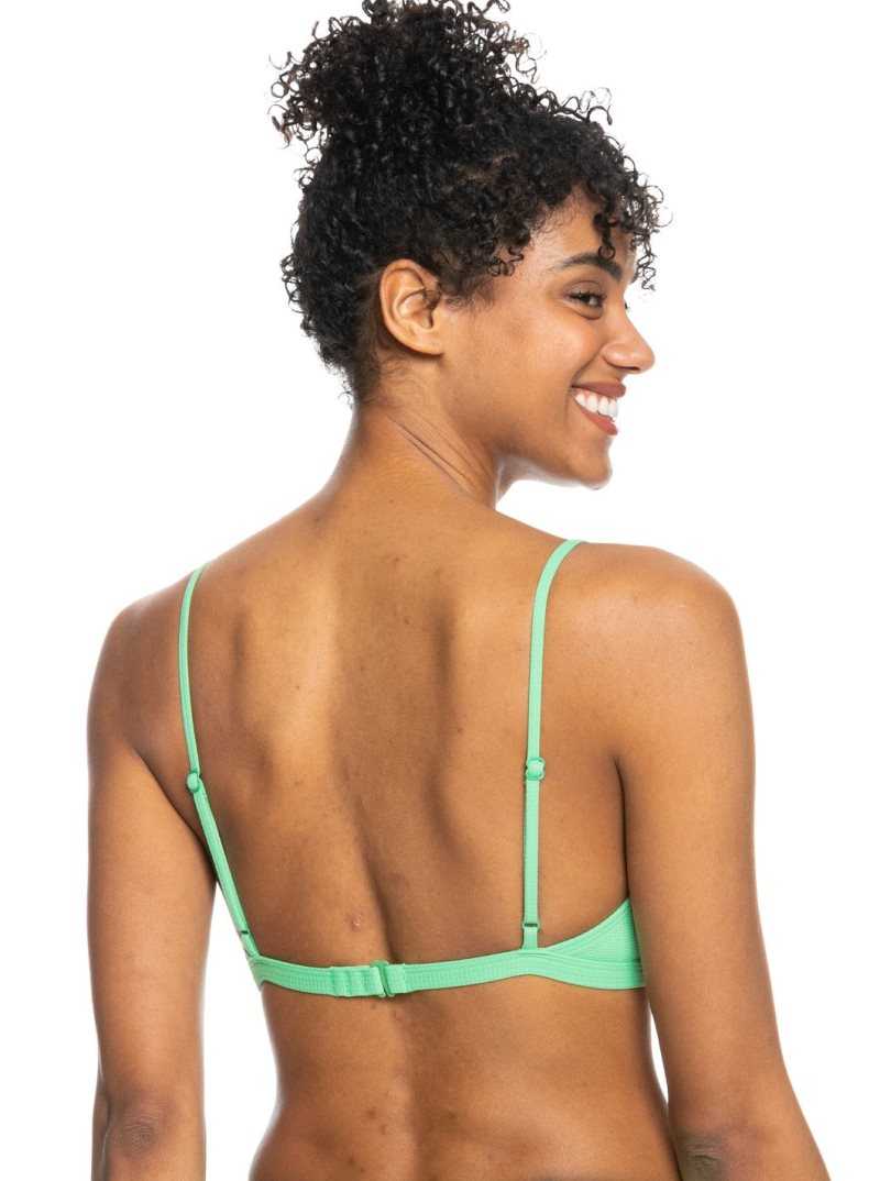 Hauts De Bikini Roxy Color Jam Bralette Femme Vert | 190386MPD