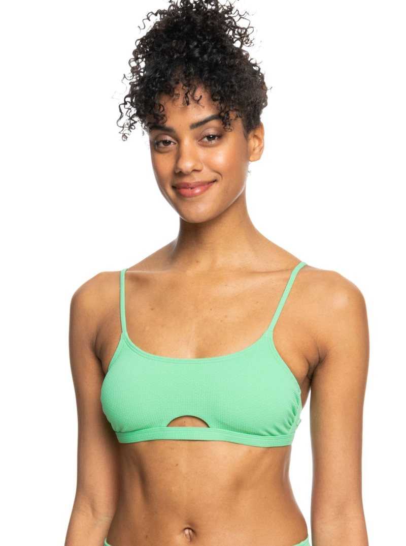 Hauts De Bikini Roxy Color Jam Bralette Femme Vert | 190386MPD