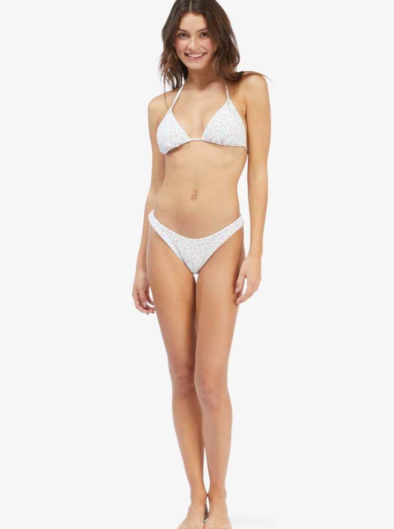 Hauts De Bikini Roxy Ditsy In Paradise Smocked Triangle Femme Vert | 820134BYI