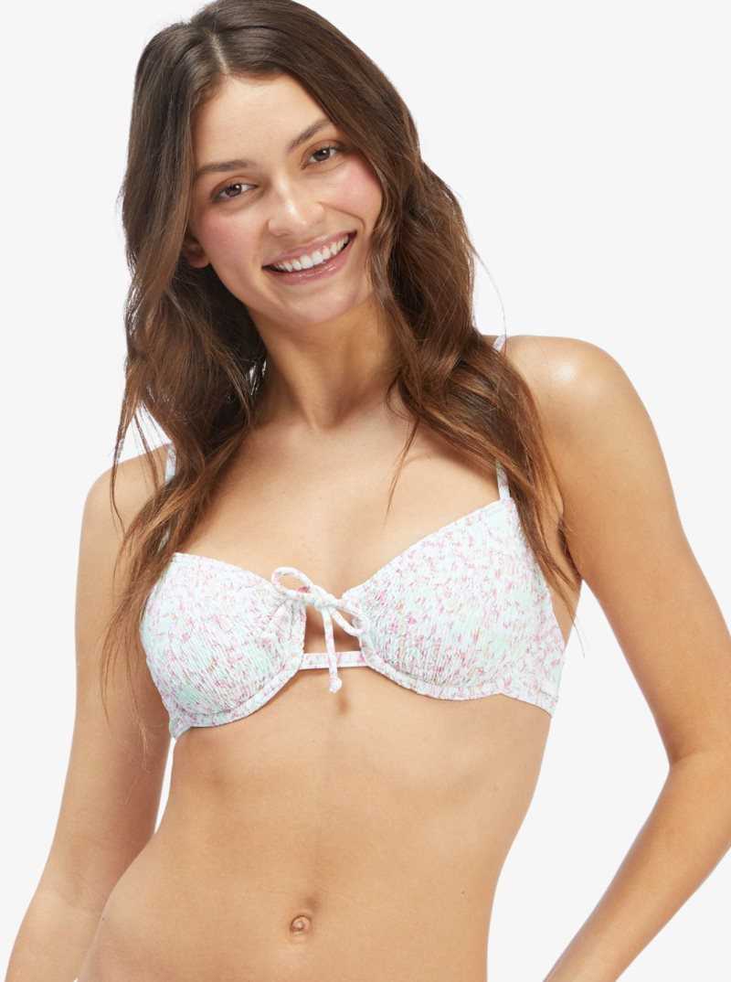 Hauts De Bikini Roxy Ditsy In Paradise Underwired Bralette Femme Vert | 304869OKF