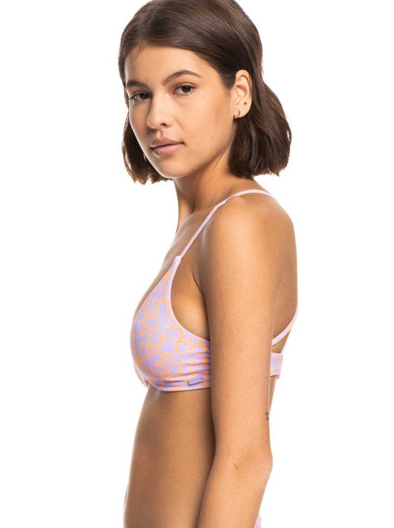 Hauts De Bikini Roxy Hawaiian Heat Triangle Femme Orange | 471832YOL