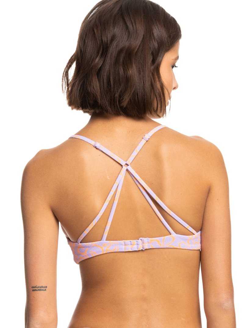 Hauts De Bikini Roxy Hawaiian Heat Triangle Femme Orange | 471832YOL
