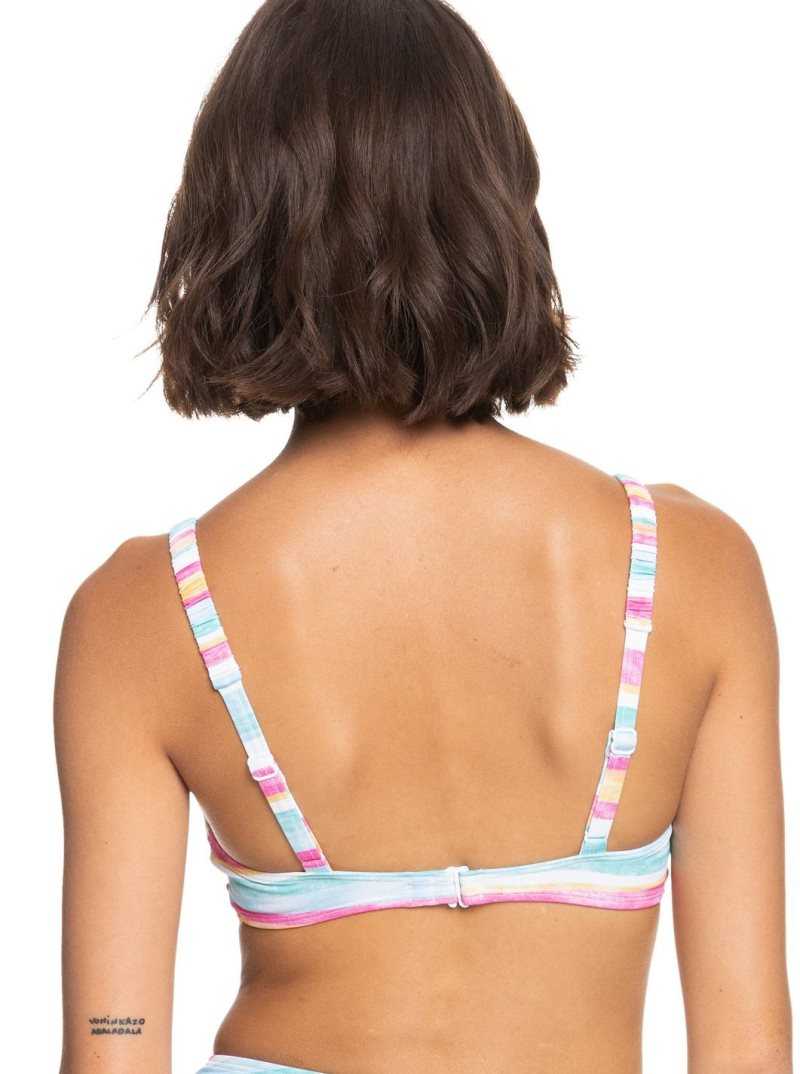 Hauts De Bikini Roxy Island In The Sun Bralette Femme Blanche Orange | 687413OIA