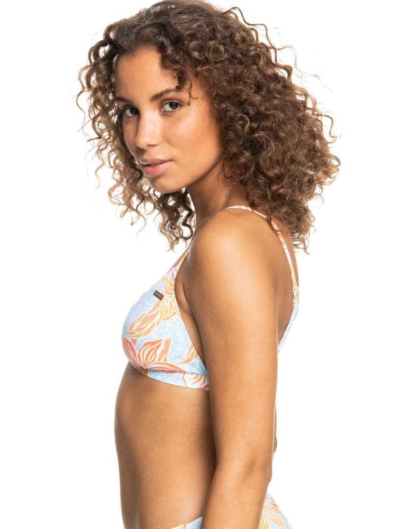Hauts De Bikini Roxy Island In The Sun Triangle Femme Bleu | 730948UKP