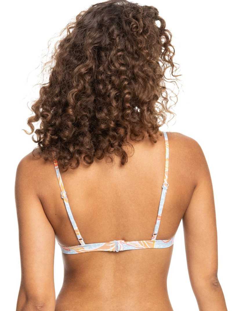 Hauts De Bikini Roxy Island In The Sun Triangle Femme Bleu | 730948UKP