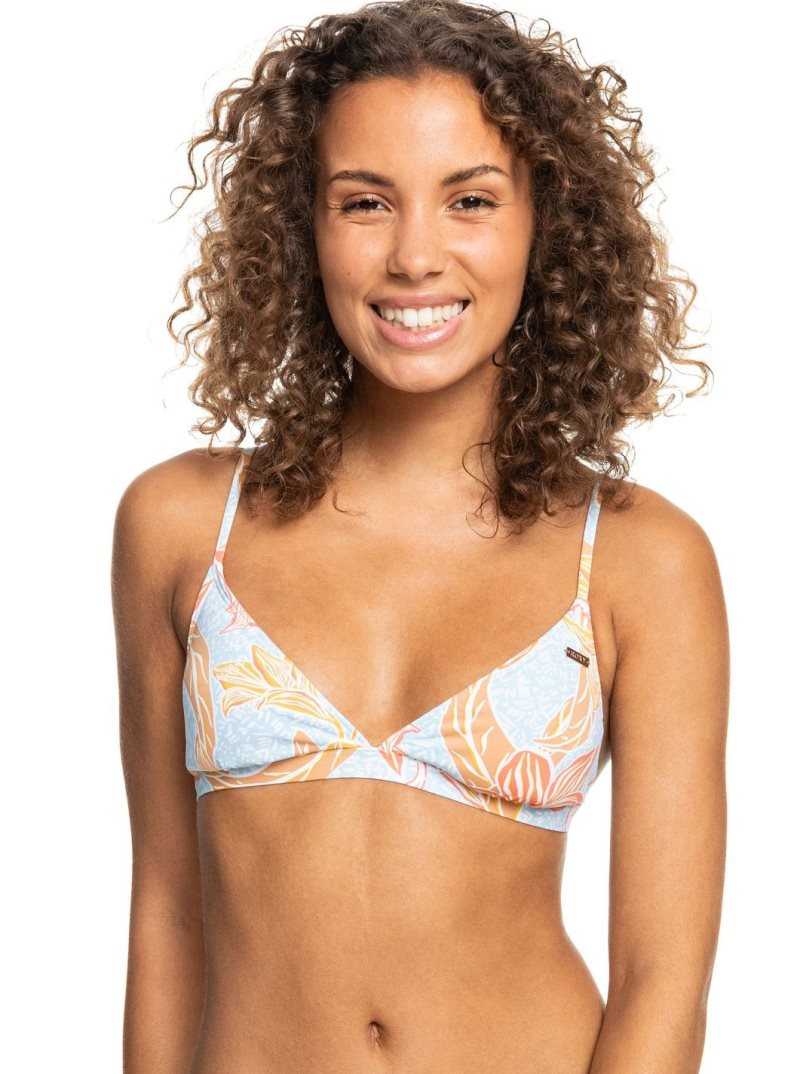 Hauts De Bikini Roxy Island In The Sun Triangle Femme Bleu | 730948UKP