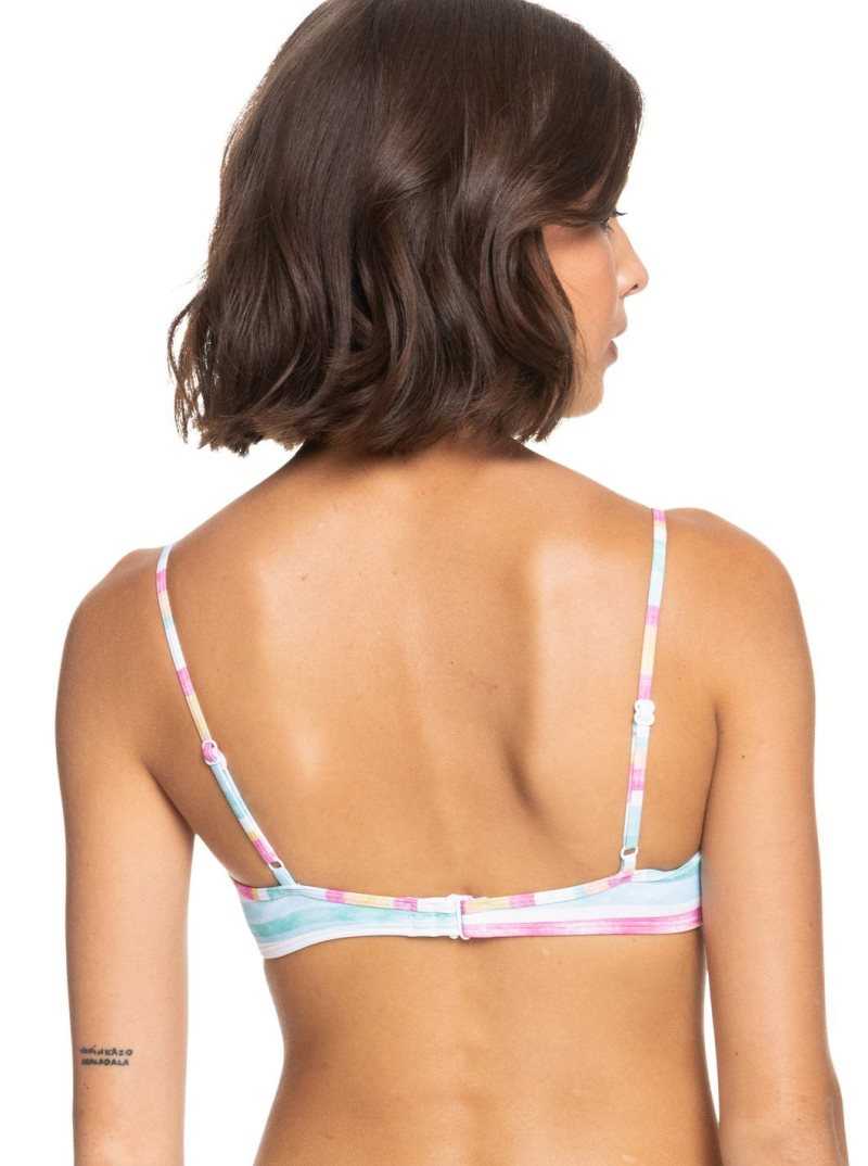 Hauts De Bikini Roxy Island In The Sun Wrap Bralette Femme Blanche Orange | 163805BEC
