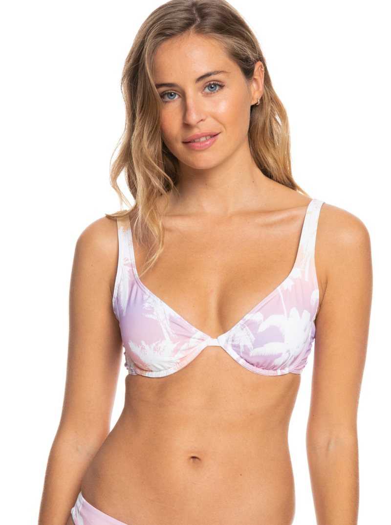 Hauts De Bikini Roxy Lahaina Lights Underwire Bra Femme Corail | 742891LPV