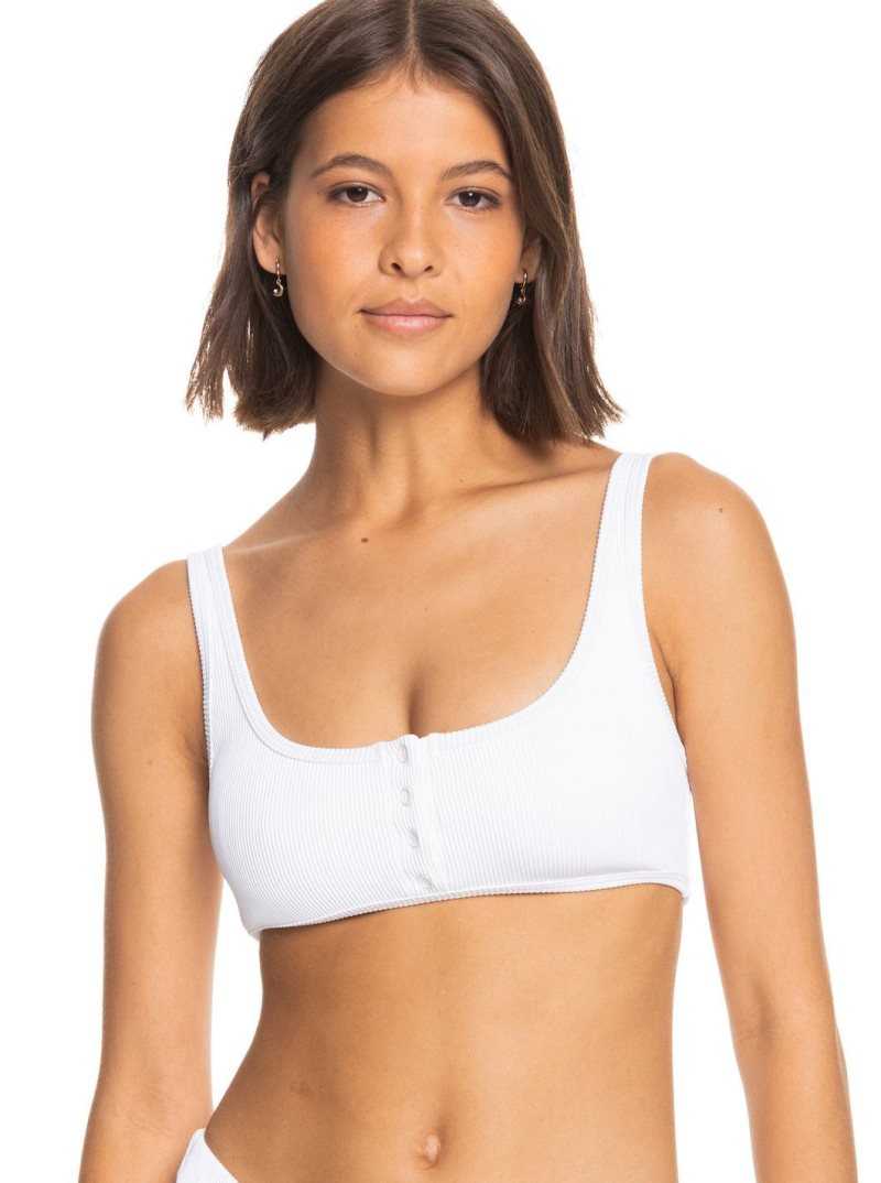 Hauts De Bikini Roxy Love Bralette Femme Blanche | 429680LCN