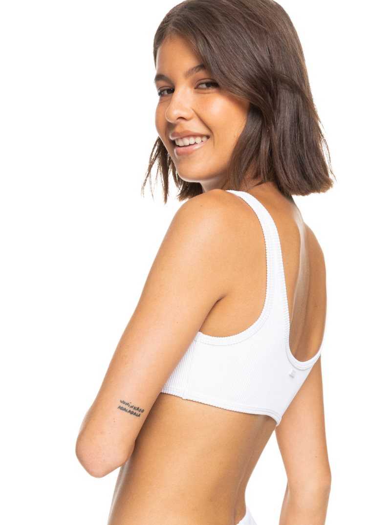 Hauts De Bikini Roxy Love Bralette Femme Blanche | 429680LCN