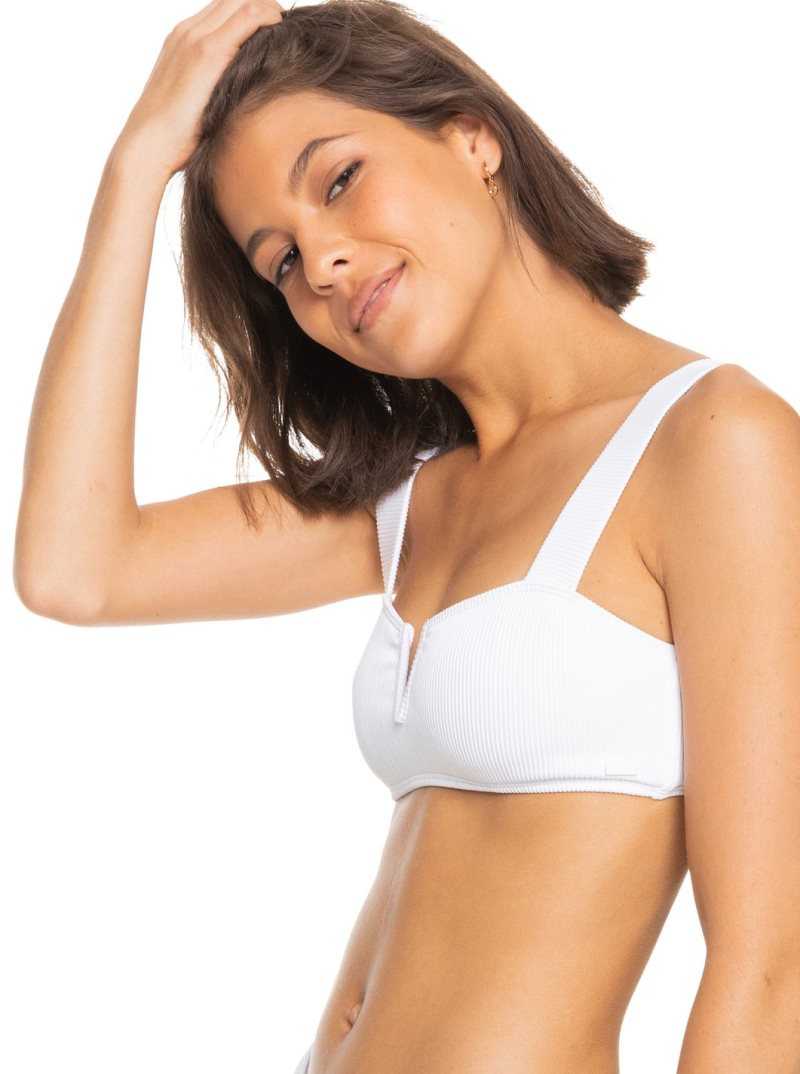 Hauts De Bikini Roxy Love Bralette Femme Blanche | 648015MRV