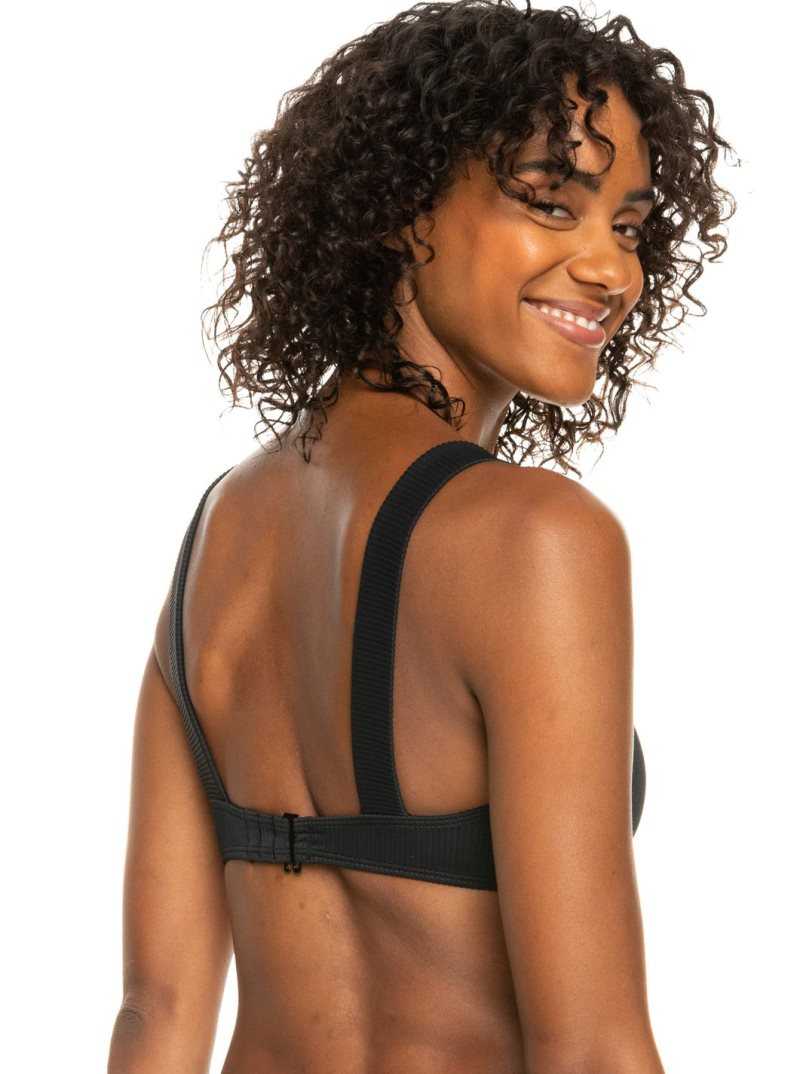 Hauts De Bikini Roxy Love Bralette Femme Grise Foncé | 671309ONB