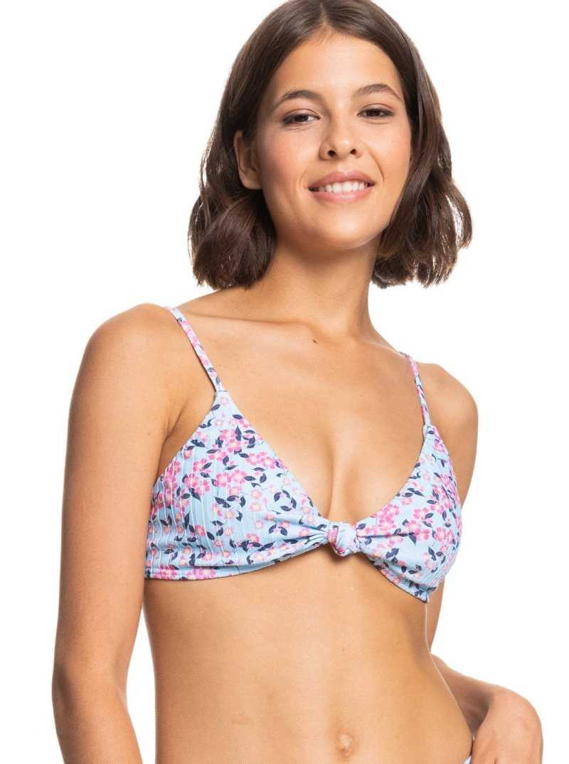 Hauts De Bikini Roxy Love Rib Monyca Triangle Femme Bleu | 201843FUR