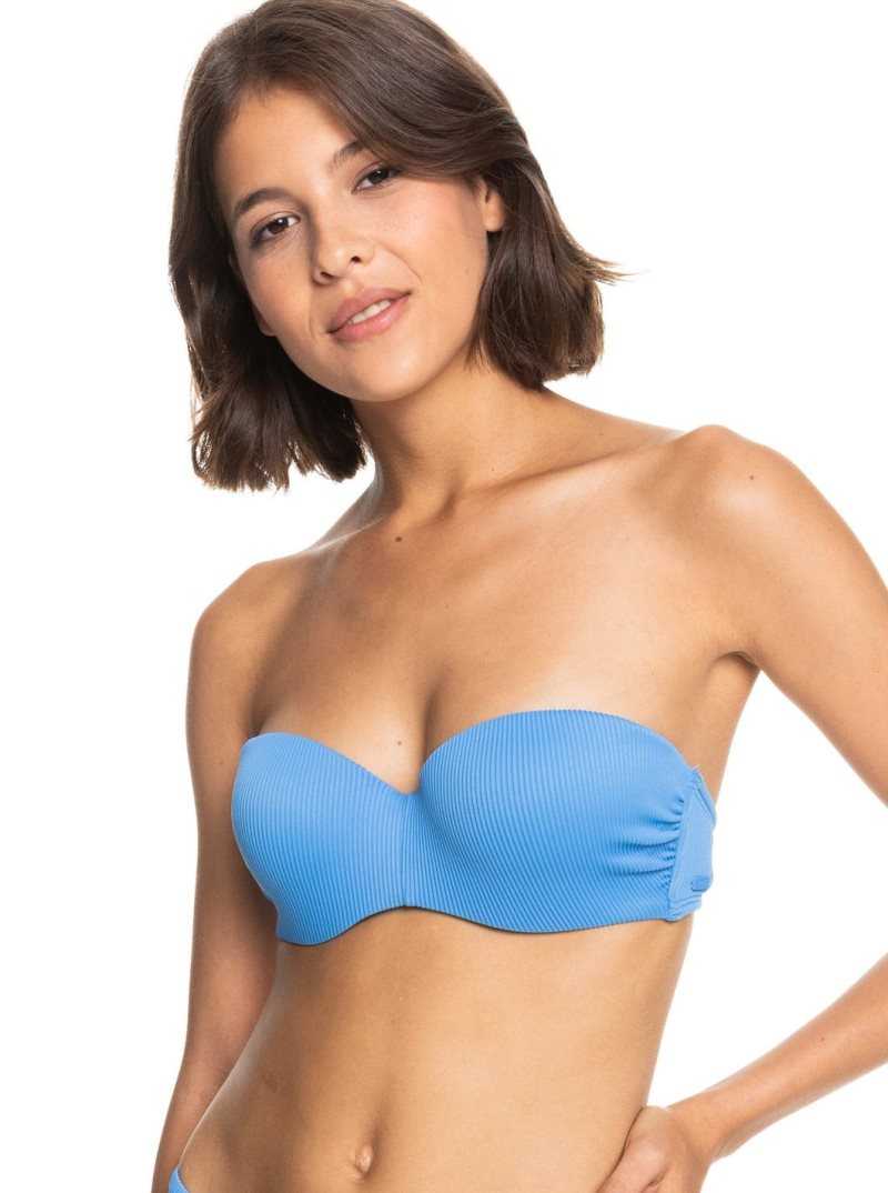 Hauts De Bikini Roxy Love The Beach Vibe Bandeau Femme | 340685ODQ
