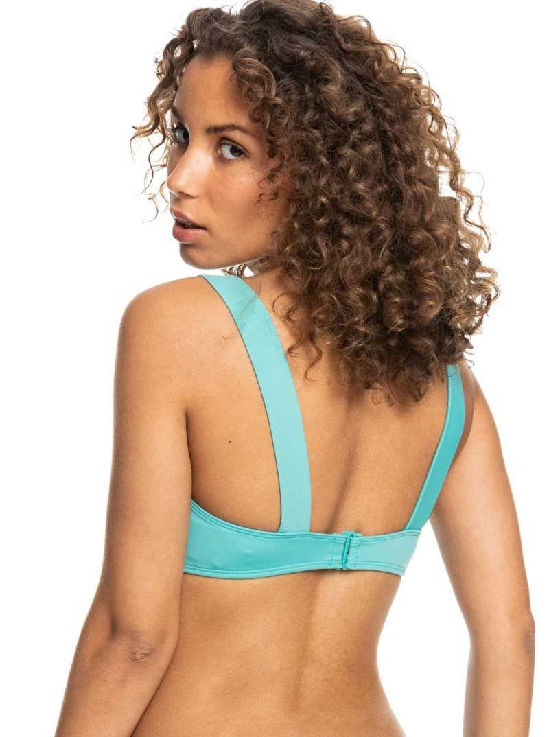Hauts De Bikini Roxy Love The Coco V Bralette Femme Bleu | 103264UVI