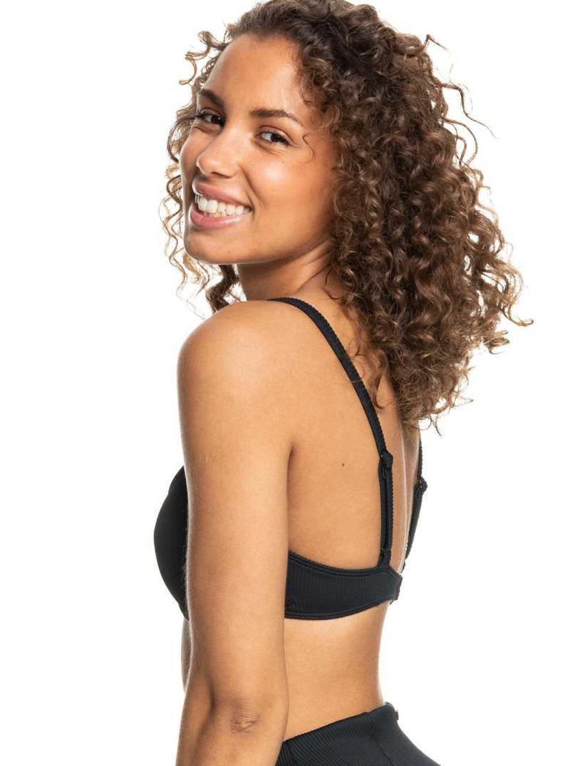 Hauts De Bikini Roxy Love The Muse Femme Grise Foncé | 720964SEA