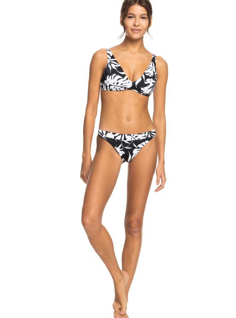 Hauts De Bikini Roxy Love The Oceana Elongated Triangle Femme Grise Foncé | 761983MEW
