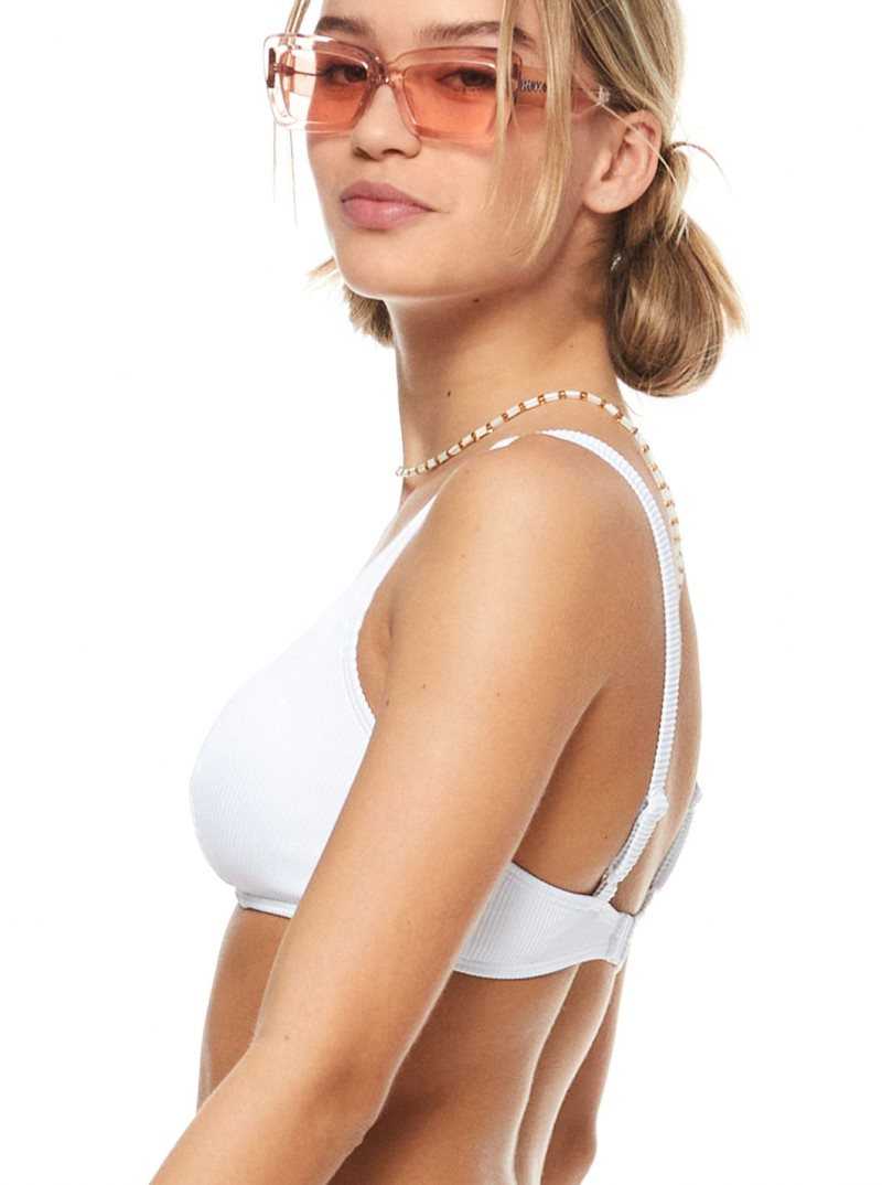 Hauts De Bikini Roxy Love The Sun Ray Femme Blanche | 315276JWH