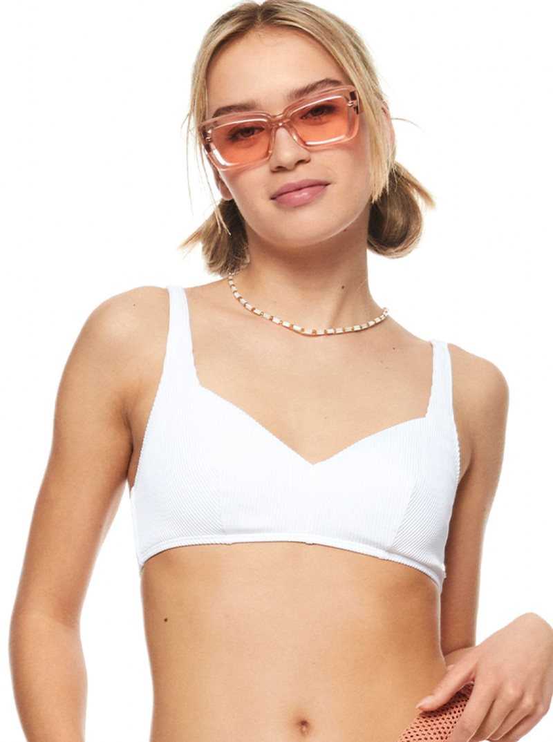 Hauts De Bikini Roxy Love The Sun Ray Femme Blanche | 315276JWH