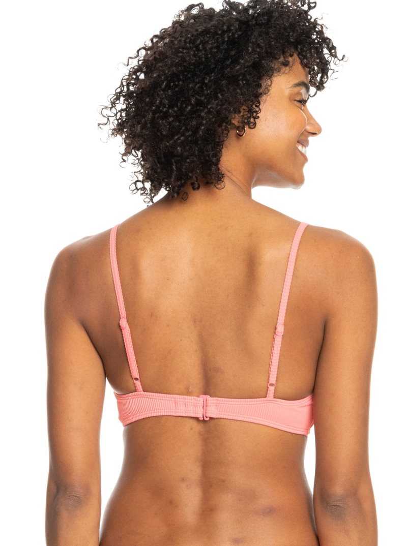 Hauts De Bikini Roxy Love The Surf Knot Femme Rose | 264957SBE