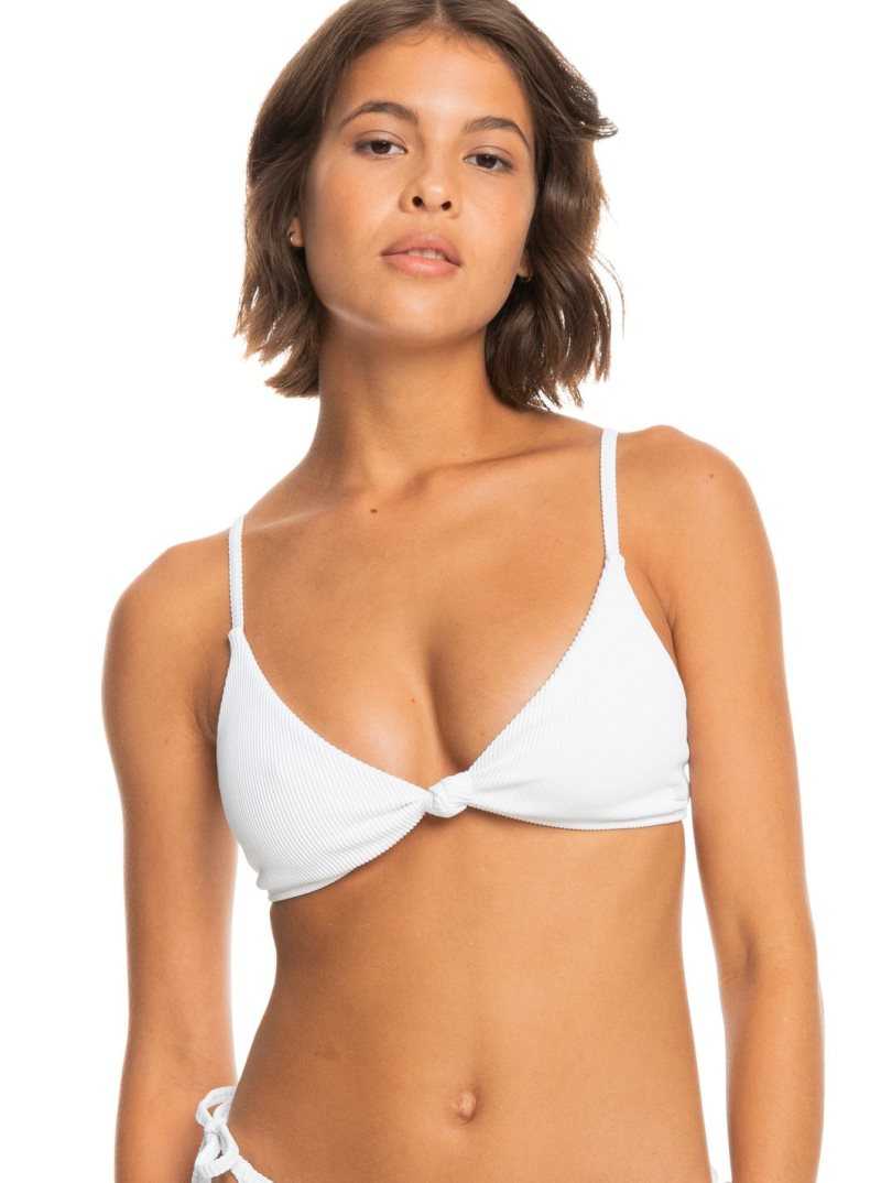 Hauts De Bikini Roxy Love The Surf Knot Femme Blanche | 405673USP