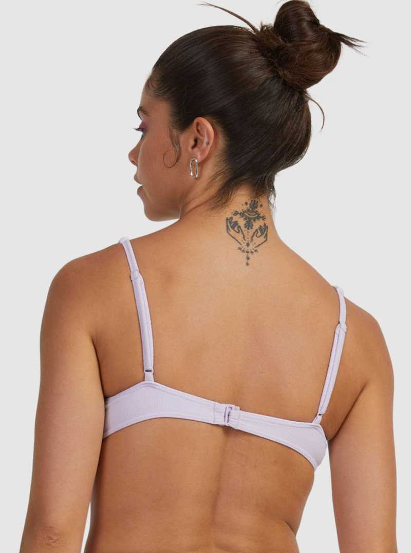 Hauts De Bikini Roxy Mimi Bralette Femme Violette | 489356ZAX