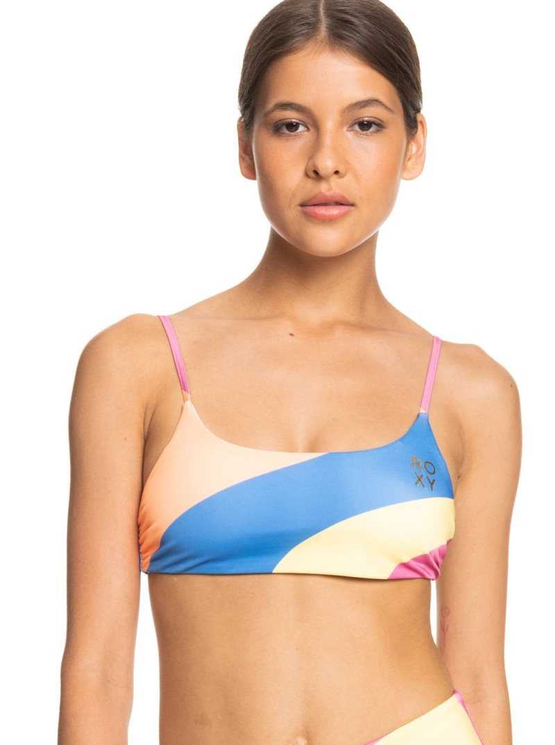 Hauts De Bikini Roxy POP SURF Bralette Femme Blanche | 453197DLS
