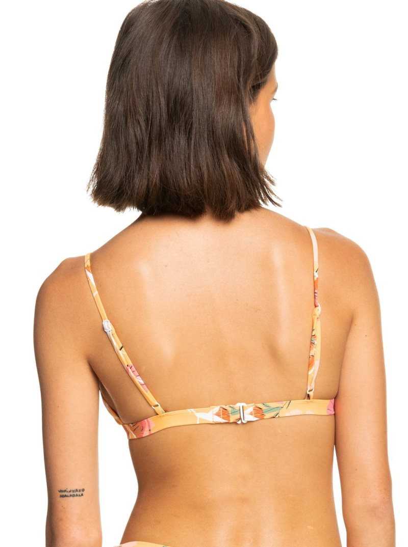 Hauts De Bikini Roxy Printed Beach Classics Fixed Triangle Femme | 180436ADU