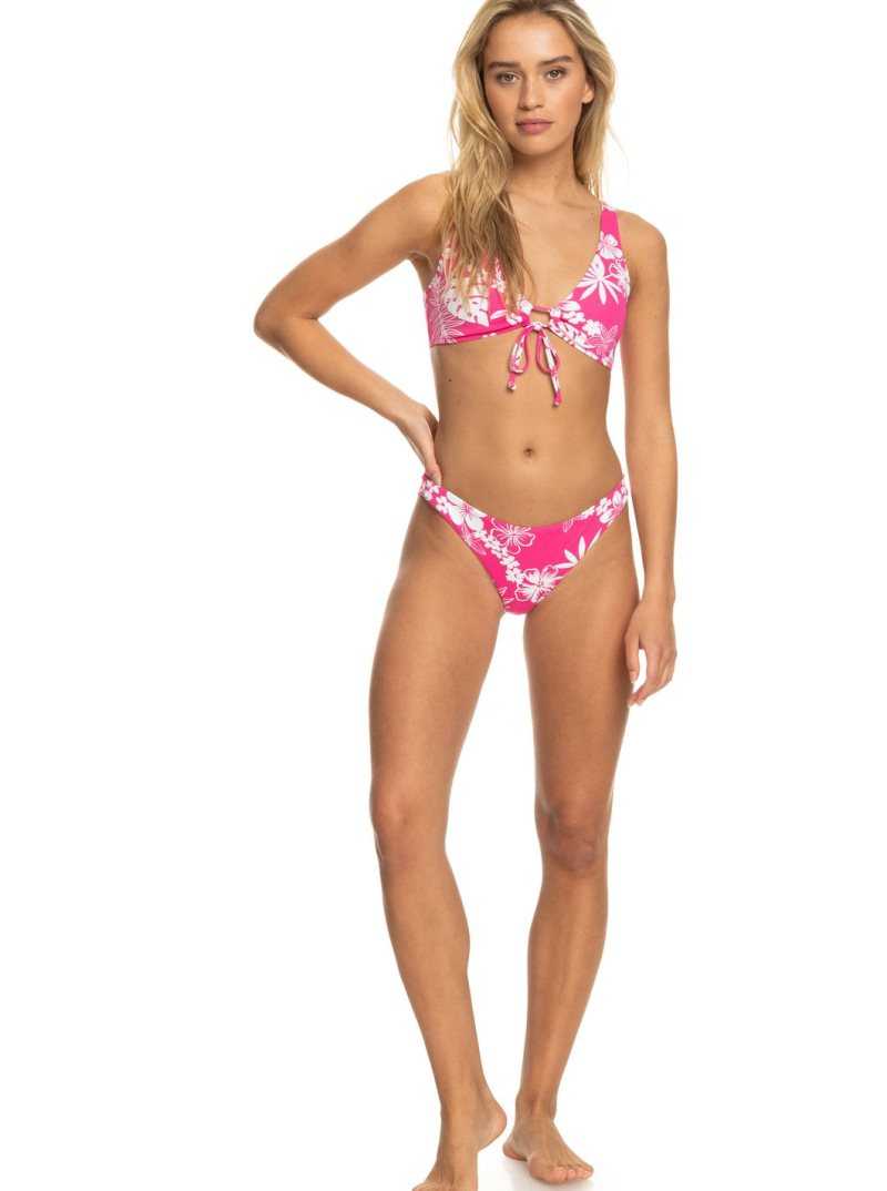 Hauts De Bikini Roxy Printed Beach Classics Elongated Femme Rose | 251360OLM