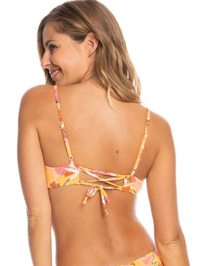 Hauts De Bikini Roxy Printed Beach Classics Athlétiques Triangle Femme | 423851VML