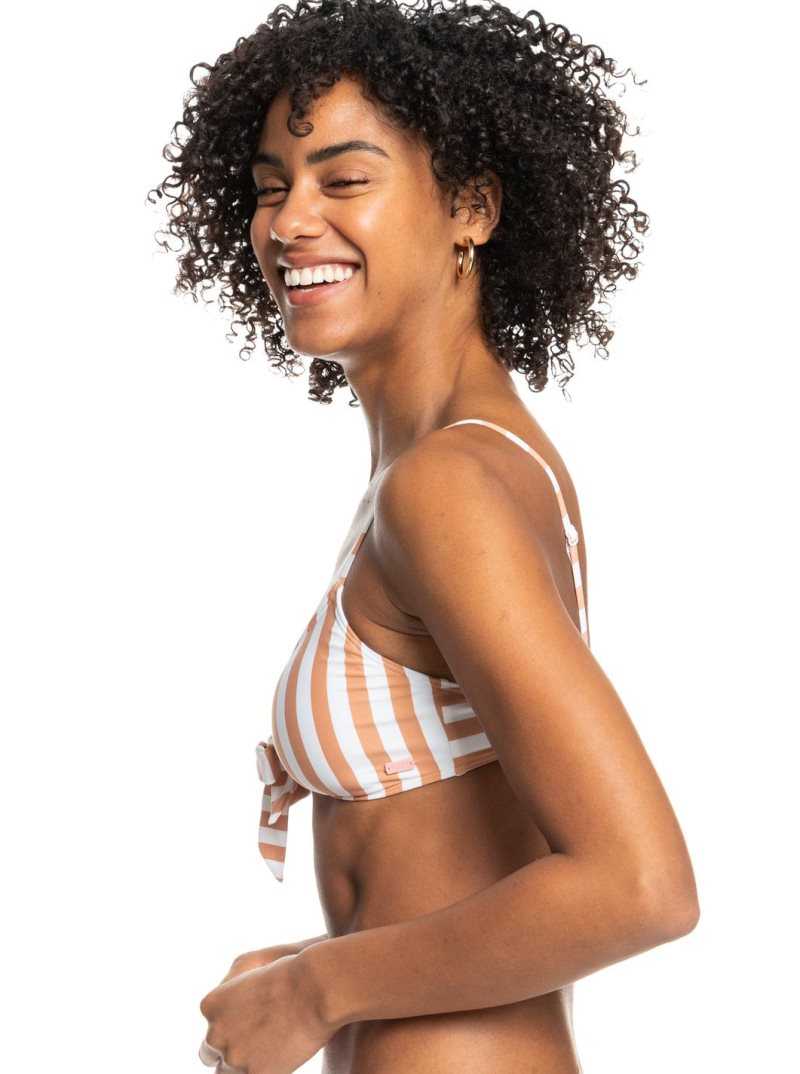 Hauts De Bikini Roxy Printed Beach Classics Mode Triangle Femme Stripes | 591268YJI