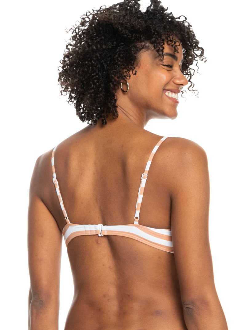 Hauts De Bikini Roxy Printed Beach Classics Mode Triangle Femme Stripes | 591268YJI