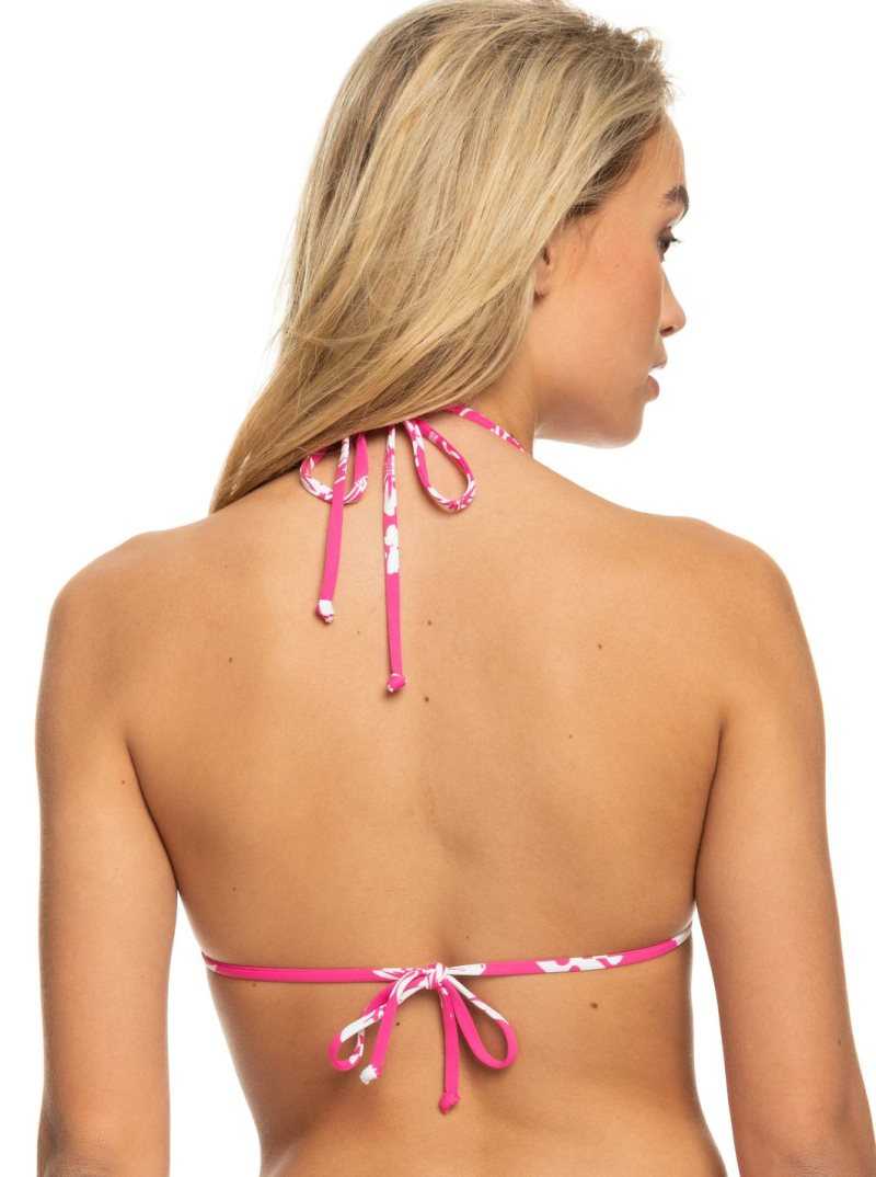 Hauts De Bikini Roxy Printed Beach Classics Elongated Femme Rose | 846312TPK