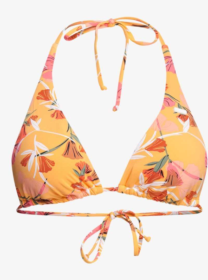 Hauts De Bikini Roxy Printed Beach Classics Elongated Triangle Femme | 974031RJQ