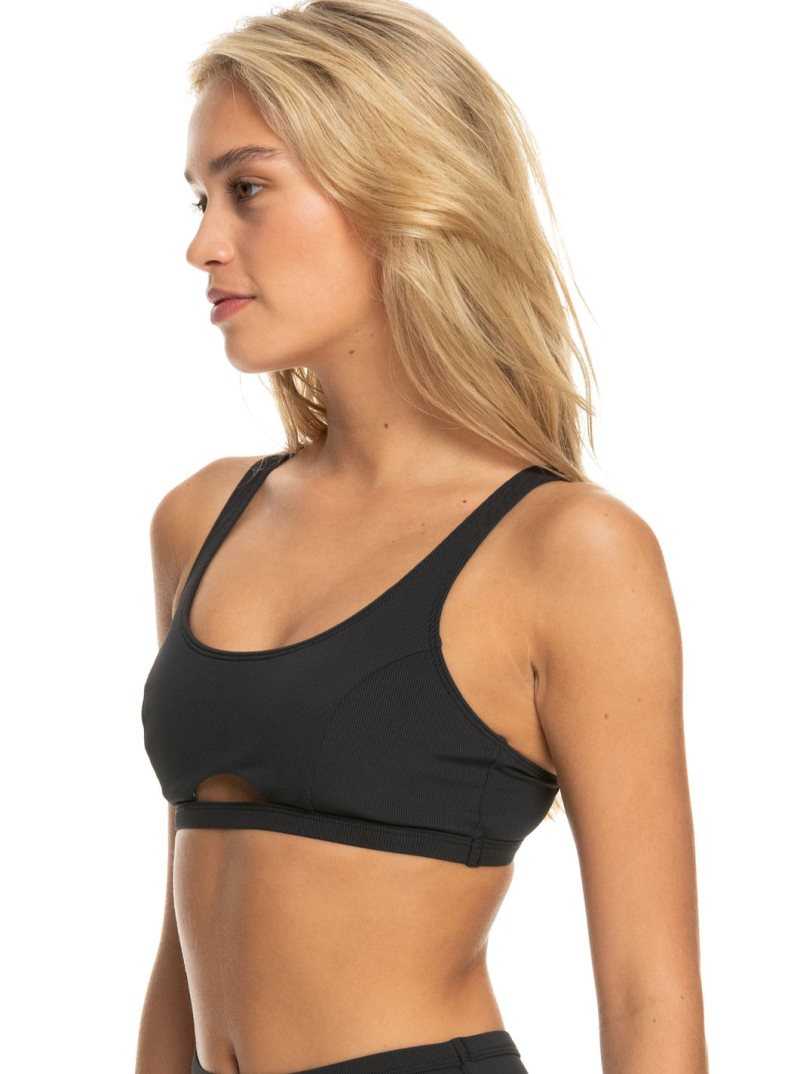 Hauts De Bikini Roxy Pro The Tilt Shift Bra Femme Grise Foncé | 183679GZS