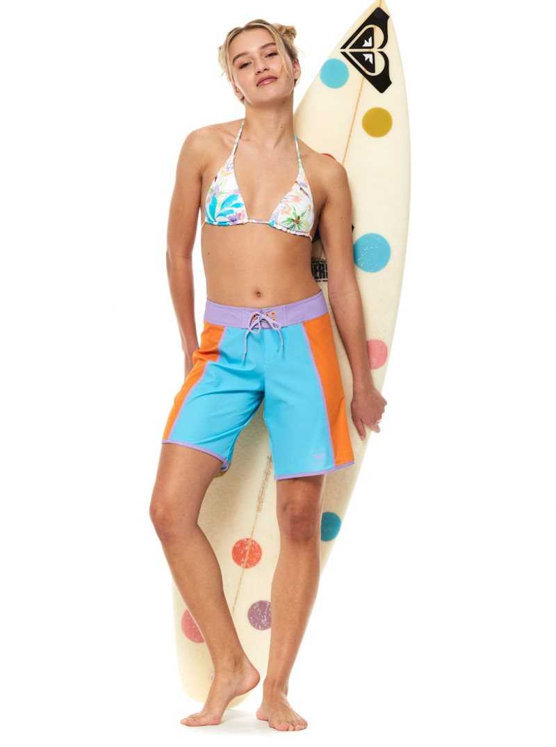 Hauts De Bikini Roxy Retro Revo Reversible Tiki Triangle Femme Blanche | 280154ZXD