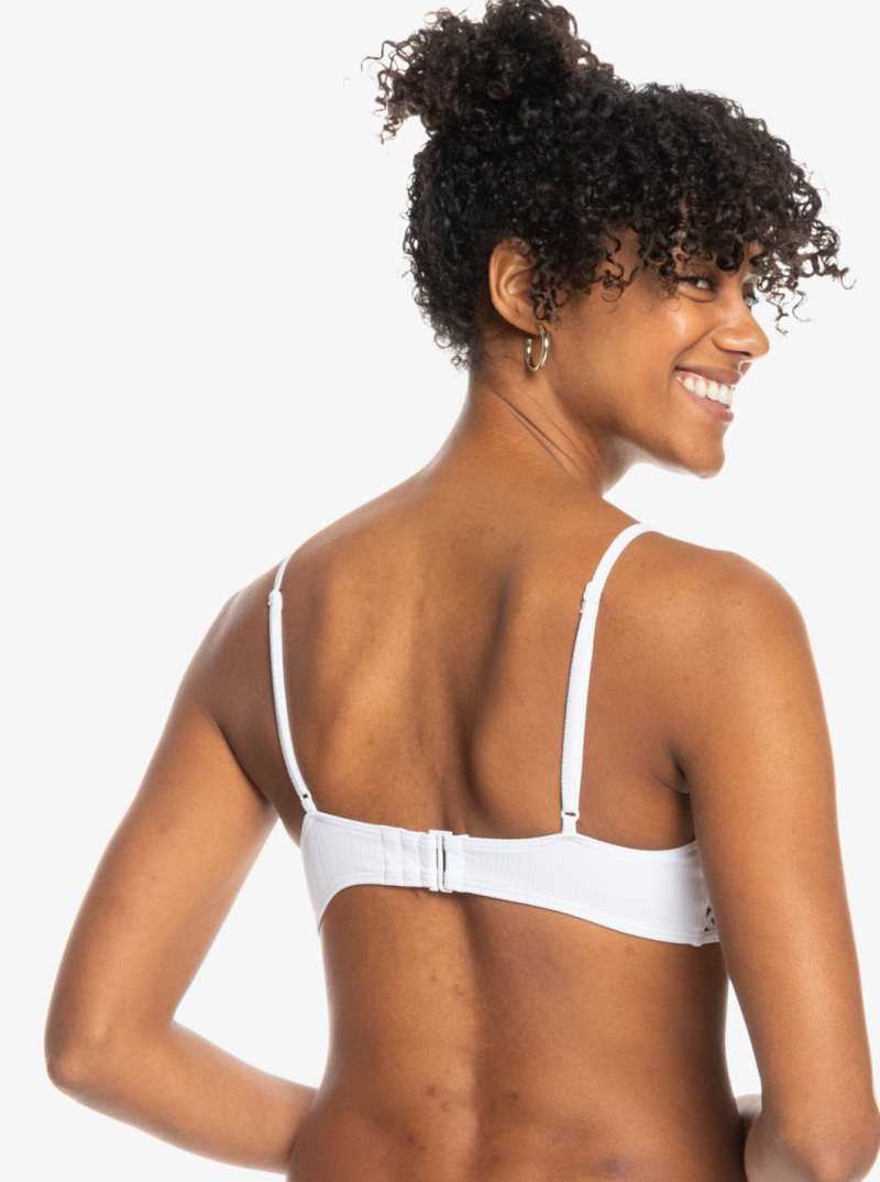 Hauts De Bikini Roxy Shadow In The Sun Bralette Femme Blanche | 029348HXS
