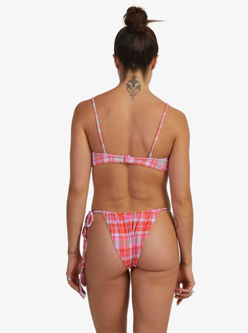 Hauts De Bikini Roxy Tartan Times Underwired Femme Orange | 186524RPK