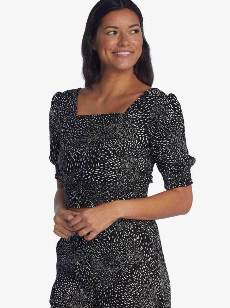 Hauts Roxy Abundant Swell Woven Femme Grise Foncé | 491602OMS