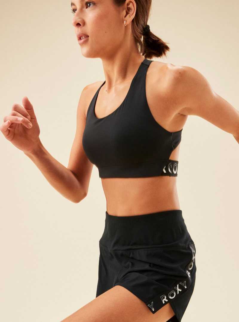 Hauts Roxy Bold Moves Sports Bra Femme Grise Foncé | 645783IDT