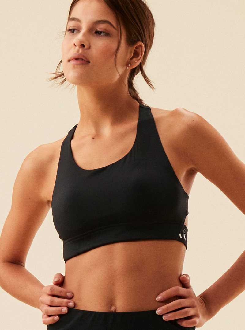 Hauts Roxy Bold Moves Sports Bra Femme Grise Foncé | 645783IDT