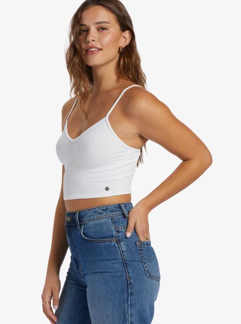 Hauts Roxy Brami Lanières Femme Blanche | 192765RXA