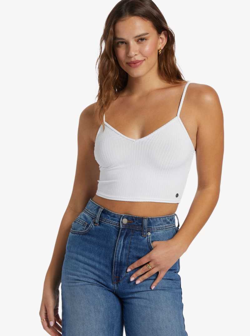 Hauts Roxy Brami Lanières Femme Blanche | 192765RXA