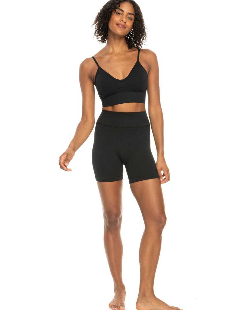 Hauts Roxy Chill Out Seamless Sports Bra Femme Grise Foncé | 380159BPU