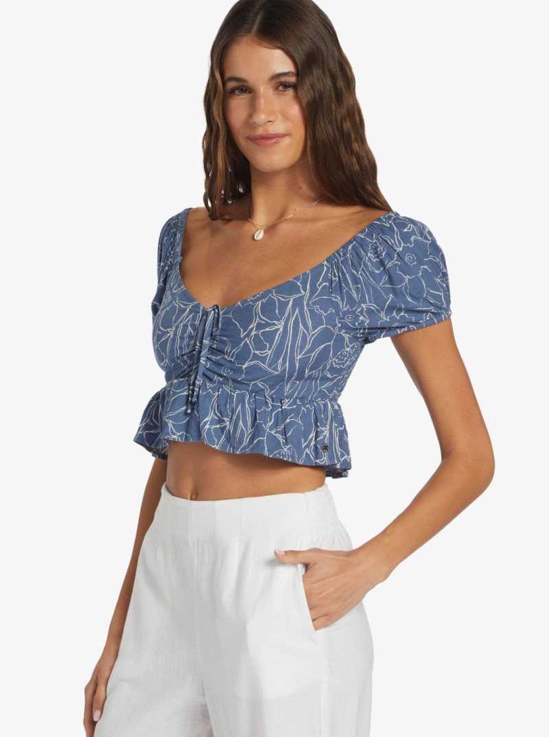 Hauts Roxy Clearwater Cove Corta Length Corta Sleeve Femme | 402851POH